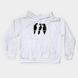 black cockatoos Kids Hoodie